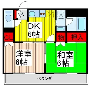 ソレアードMY【3階】の間取り