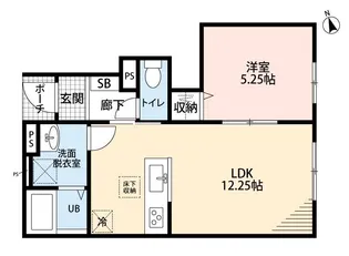 リーブルファイン木間ケ瀬III【1階】の間取り