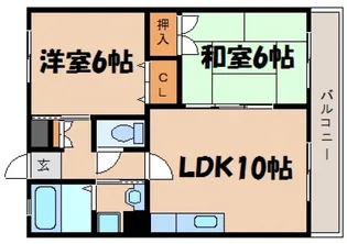 プレジール石堂【3階】の間取り