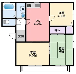 シェトア南棟【2階】の間取り