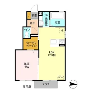 ヴィクトワール II A【1階】の間取り