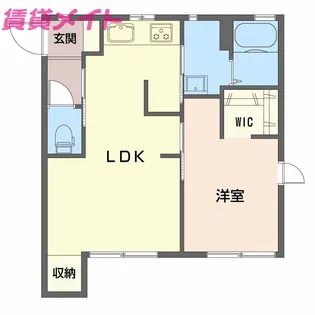 スプリングタウンKOBA B【2階】の間取り