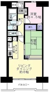 ライオンズプラザ北綾瀬【10階】の間取り