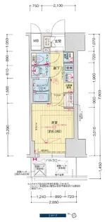 プレサンス塚本アクミリオン【15階】の間取り