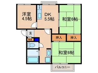 エスパシオ21 A【2階】の間取り