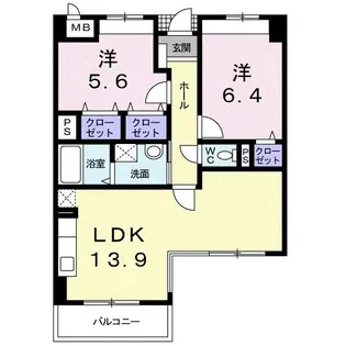 ウィザード【4階】の間取り