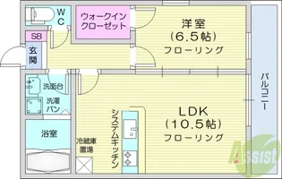 ハッピーホーム2【3階】の間取り