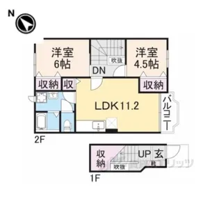 セレーノ1【2階】の間取り
