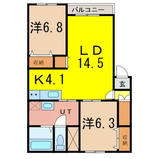 グランデ21【1階】の間取り