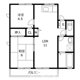レトア文化の森A【1階】の間取り