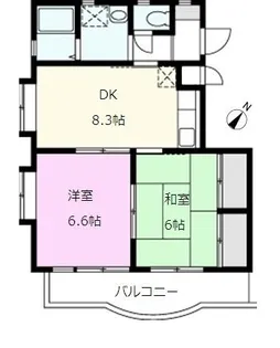 ラ・リシェス【2階】の間取り