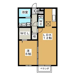 カーサ・エスポワール【1階】の間取り