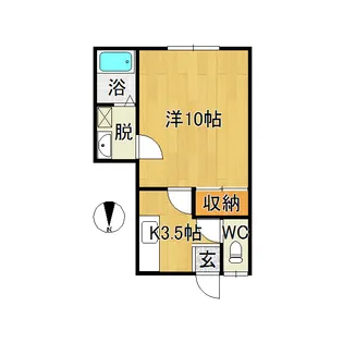 コーポ一徳【2階】の間取り