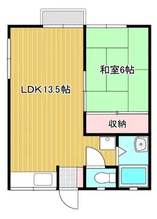 ハイコーポ柳郷地B【2階】の間取り