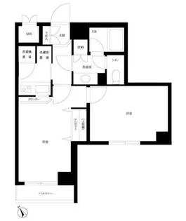 東京都目黒区柿の木坂3【マンション】の間取り
