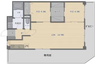 大阪府大阪市平野区瓜破1【マンション】の間取り