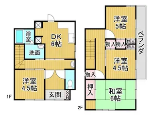 兵庫県西宮市今津曙町【一戸建】の間取り