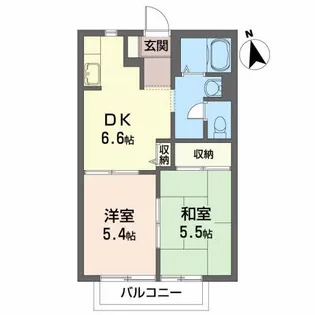 S.リトルバード【1階】の間取り