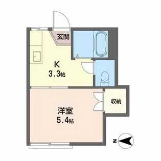メゾンミモザIII【2階】の間取り