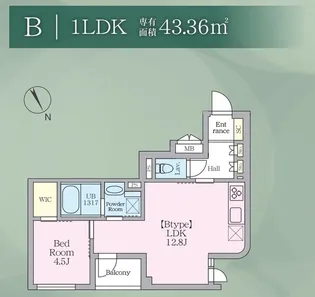 (仮称)阿佐谷南1丁目マンション【1階】の間取り