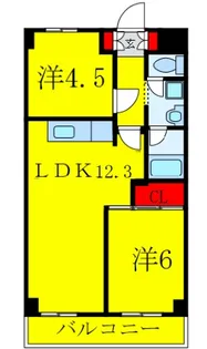 シティハウスノヴァ【12階】の間取り