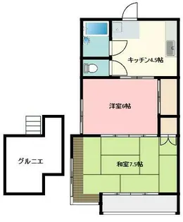 清水コーポ【2階】の間取り