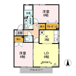 サンメゾン A【1階】の間取り