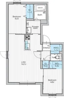 北海道札幌市豊平区月寒東二条6【マンション】の間取り