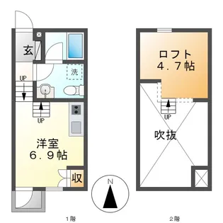 Flerage(フルラージュ)【2階】の間取り