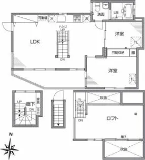 グランエッグス自由が丘W【3階】の間取り