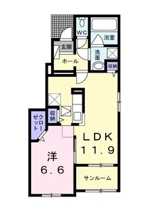埼玉県新座市野火止3【アパート】の間取り