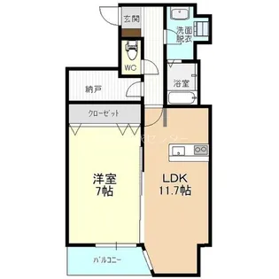 グランパセオ元今泉【5階】の間取り