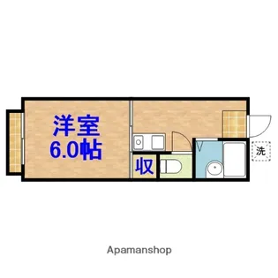リバーハイツ【2階】の間取り