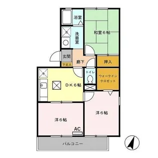 埼玉県さいたま市北区吉野町1【アパート】の間取り