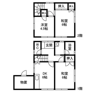 静岡県浜松市中央区初生町【一戸建】の間取り