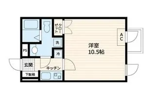 渋谷西原レジデンス【2階】の間取り