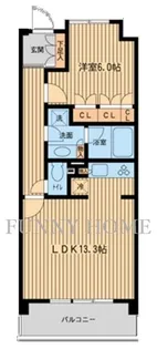 東京都世田谷区若林4【マンション】の間取り