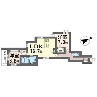 【新築】エスポアコリーヌ【SHM】【2階】の間取り