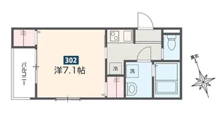 埼玉県所沢市小手指台【アパート】の間取り