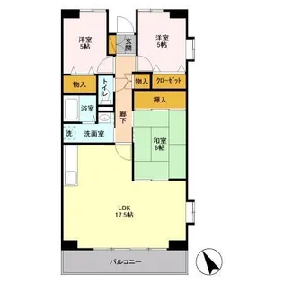 千葉県八千代市大和田新田【マンション】の間取り