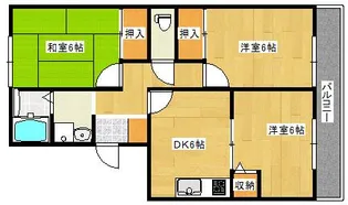 ハイカムールアルパ【3階】の間取り