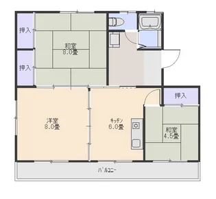 サンリッチ新橋【3階】の間取り