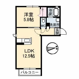 シャーメゾン津山 C棟【1階】の間取り