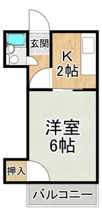 ハピネス狭山【1階】の間取り