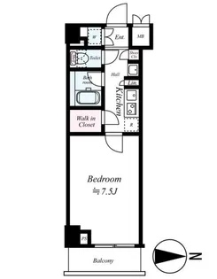 ルーブル板橋区役所前【5階】の間取り