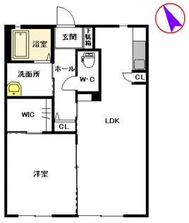 メゾンボヌールA【1階】の間取り