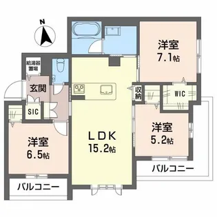 ポルターナI【2階】の間取り
