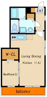 ルナ大久保駅前【1階】の間取り