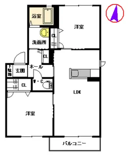 アールエム熊本C【2階】の間取り