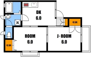 ファミールパレス A棟【2階】の間取り